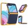 Mobigear Non-slip Armor Samsung Galaxy Z Flip 5 Hülle Hardcase Backcover Stoßfest - Blau / Gelb