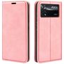 Mobigear Retro Slim POCO X4 Pro 5G Hülle Klapphülle Geldbörse - Pink
