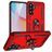 Mobigear Armor ring Samsung Galaxy A36 Hülle Hardcase Backcover Stoßfest mit Ringhalter - Rot