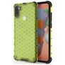 Mobigear Honeycomb Samsung Galaxy A11 Hülle Hardcase Backcover Stoßfest - Grün