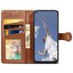 Mobigear Snap Button OPPO A52 Hülle Klapphülle Geldbörse - Cognac