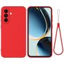 Mobigear Rubber Touch Samsung Galaxy A56 Silikon Hülle Backcover - Rot