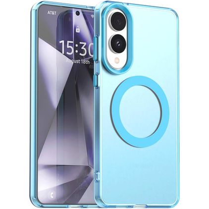 Mobigear Shockproof Samsung Galaxy S25 Edge MagSafe Hülle Hardcase Backcover - Blau