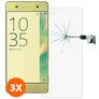 Mobigear Sony Xperia XA Panzerglas Displayschutz - Hüllenfreundlich (3er Pack)