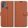 Mobigear Classic Motorola Moto G50 Hülle Klapphülle Geldbörse - Braun