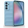 Mobigear Bumpy Samsung Galaxy A55 Hülle Flexibles TPU Backcover - Blau