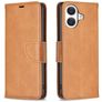 Mobigear Excellent iPhone 17 Hülle Klapphülle Geldbörse - Cognac