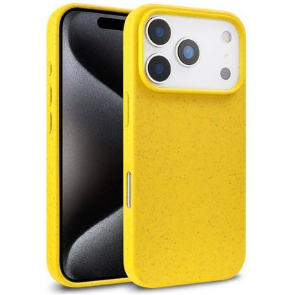 Mobigear Bio iPhone 18 Pro Max Hülle Umweltfreundliches Backcover - Gelb