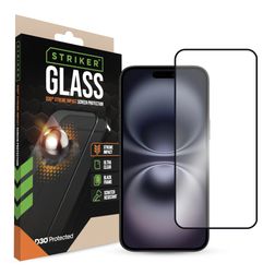 Striker Xtreme Impact iPhone 16 Plus Panzerglas Gehärtetes Glas Displayschutz - Hüllenfreundlich