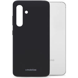 Mobilize Rubber Gelly Samsung Galaxy S24 FE Hülle Flexibles TPU Backcover - Schwarz