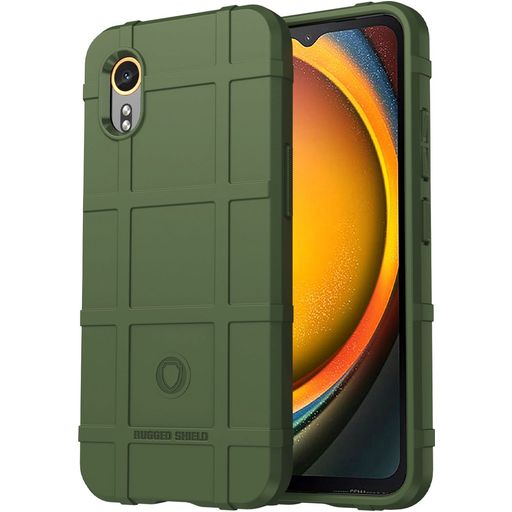 Mobigear Rugged Shield Samsung Galaxy Xcover 7 Hülle Flexibles TPU Backcover Stoßfest - Grün
