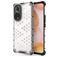 Mobigear Honeycomb HONOR 50 Hülle Hardcase Backcover Stoßfest - Weiß