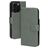 Mobiparts Classic Wallet MagSafe iPhone 16 Pro MagSafe Hülle Klapphülle Geldbörse - Stone Green
