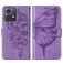 Mobigear Butterfly Motorola Moto G84 Hülle Klapphülle Geldbörse - Lila