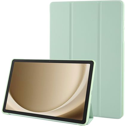 Mobigear Tri-Fold Gel Samsung Galaxy Tab A9 Plus (2023) Hülle TPU,Kunstleder Klapphülle - Grün
