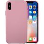 Mobigear Rubber Touch iPhone XS Silikon Hülle Backcover - Pink