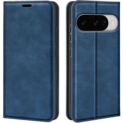 Mobigear Retro Slim Google Pixel 10 Hülle Klapphülle Geldbörse - Dunkelblau