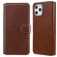 Mobigear Wallet iPhone 12 Pro Max Klapphülle Portemonnaie - Braun
