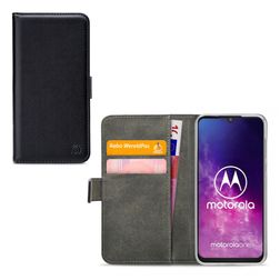 Mobilize Classic Gelly Wallet Motorola One Zoom Klapphülle Portemonnaie - Schwarz