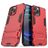 Mobigear Armor Stand iPhone 13 Pro Max Hülle Hardcase Backcover Stoßfest mit Ständer - Rot