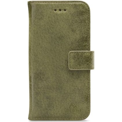 My Style Flex Wallet iPhone 13 Pro Max Hülle Klapphülle Geldbörse - Olive