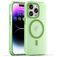 Mobigear Shockproof iPhone 16 Pro Max MagSafe Hülle Flexibles TPU Backcover - Grün