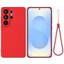 Mobigear Rubber Touch Samsung Galaxy S26 Ultra Silikon Backcover - Rot