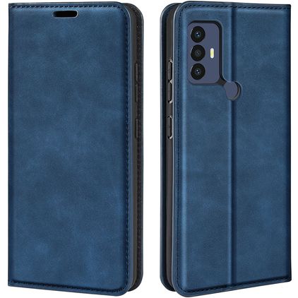Mobigear Retro Slim TCL 30 SE Hülle Klapphülle Geldbörse - Dunkelblau