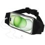 Mobiparts Comfort Fit Belt Handyhalterung Joggen iPhone 15 Plus Sporthülle Neopren Gürtel - Schwarz