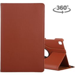 Mobigear DuoStand Samsung Galaxy Tab A7 (2020) Hülle Drehbare Klapphülle - Braun