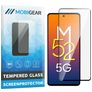 Mobigear Premium Samsung Galaxy M52 Panzerglas Gehärtetes Glas Displayschutz - Hüllenfreundlich - Schwarz