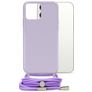 Mobilize Lanyard Gelly iPhone 13 Pro Max Flexibles TPU Handykette - Pastel Purple