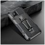 Mobigear Armor Stand iPhone 12 Pro Hülle Hardcase Backcover Stoßfest mit Ständer - Grau