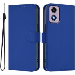 Mobigear Urban Wallet Motorola Moto G04 Hülle Klapphülle Geldbörse - Dunkelblau