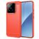 Mobigear Brushed Slim Xiaomi 15 Hülle Flexibles TPU Backcover - Rot