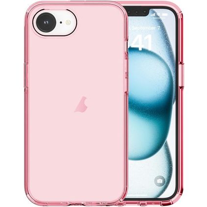 Mobigear Crystal iPhone 16e Hülle Hardcase Backcover - Pink