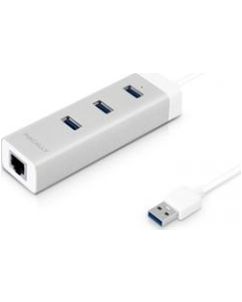 Macally 3-Port USB-A auf Ethernet / USB-A Hub - Weiß