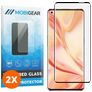 Mobigear Curved OPPO Find X2 Pro Panzerglas Gehärtetes Glas Displayschutz - Hüllenfreundlich - Schwarz (2er Pack)