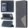 Mobigear Rhombus Slim iPhone 12 Pro Hülle Klapphülle - Grau