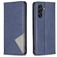 Mobigear Rhombus Slim Samsung Galaxy S25 FE Hülle Klapphülle - Blau
