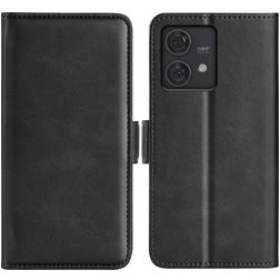 Mobigear Slim Magnet Motorola Edge 40 Neo Hülle Klapphülle Geldbörse - Schwarz