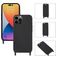 Mobigear Lanyard iPhone 14 Pro Silikon Handykette - Schwarz