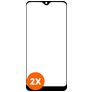 Mobigear Premium Samsung Galaxy A01 Panzerglas Gehärtetes Glas Displayschutz - Hüllenfreundlich - Schwarz (2er Pack)