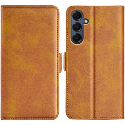 Mobigear Slim Magnet Samsung Galaxy A17 Hülle Klapphülle Geldbörse - Gelb