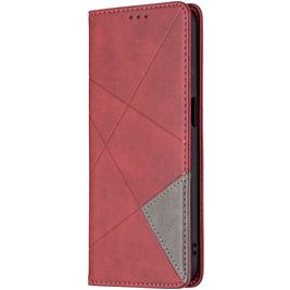 Mobigear Rhombus Slim Realme 8 5G Hülle Klapphülle - Rot