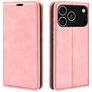 Mobigear Retro Slim iPhone 18 Pro Hülle Klapphülle Geldbörse - Pink