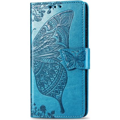 Mobigear Butterfly iPhone 11 Hülle Klapphülle Geldbörse - Blau