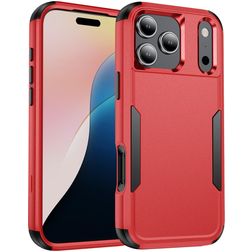 Mobigear Ultra Tough iPhone 17 Pro Max Hülle Hardcase Backcover Stoßfest - Rot