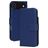 Mobiparts Wallet iPhone Air MagSafe Hülle Echtes Leder Klapphülle Geldbörse - Blau