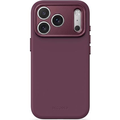 Decoded AntiMicrobial iPhone 18 Pro Silikon MagSafe Hülle Backcover - Plum